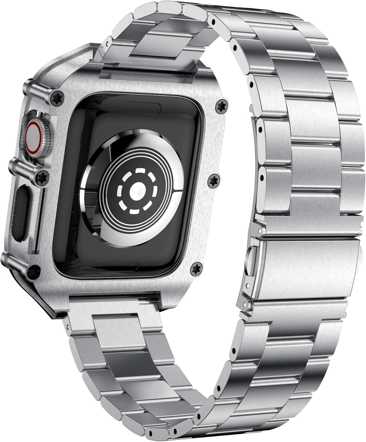 Obudowa pancerna z bransoletą do Apple Watch 40mm steel - srebrna - zestaw